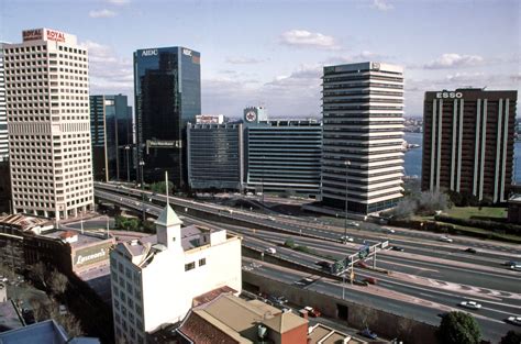 Bridge approach view from Quay West Hotel Sydney 1992 | Flickr