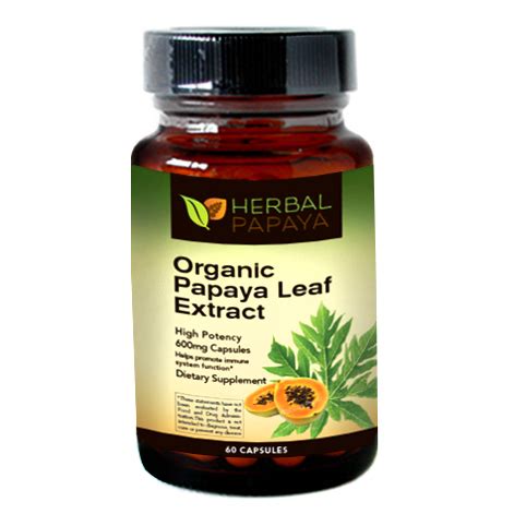 Herbal Papaya Launches 100% Organic Papaya Leaf Extract Capsules ...