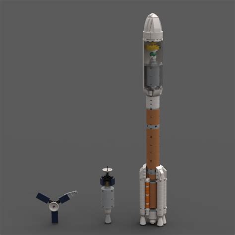 Atlas V 551 - 1:110 scale LEGO model