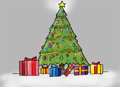 How To Draw A Christmas Tree Art For Kids Hub - Howto Techno