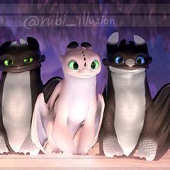 Toothless's and the light fury's babies grown up | How to train dragon ...