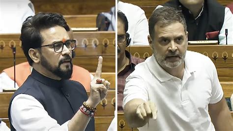 Lok Sabha: Anurag Thakur, Rahul Gandhi Exchange Barbs Over Caste Census ...