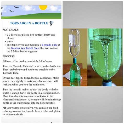 Tornado in a bottle connect with spring weather | Tornado in a bottle ...