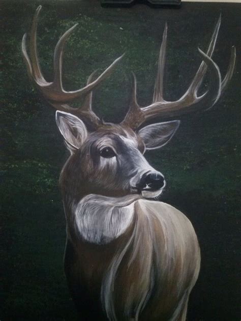 Acrylic buck painting by bradwalker49.deviantart.com on @deviantART ...