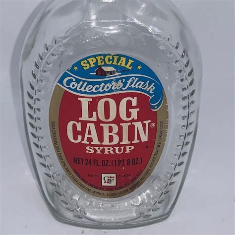 Log Cabin Syrup Bottle With Indian Head - Etsy