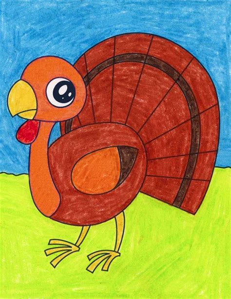 Turkey Drawing For Kids : Draw And Write Journal Thanksgiving Turkey ...