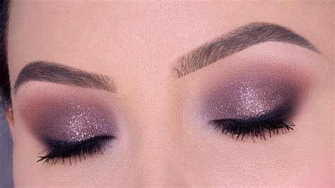 Mauve Glitter Eye Makeup Tutorial | Thanksgiving Eye Look - YouTube