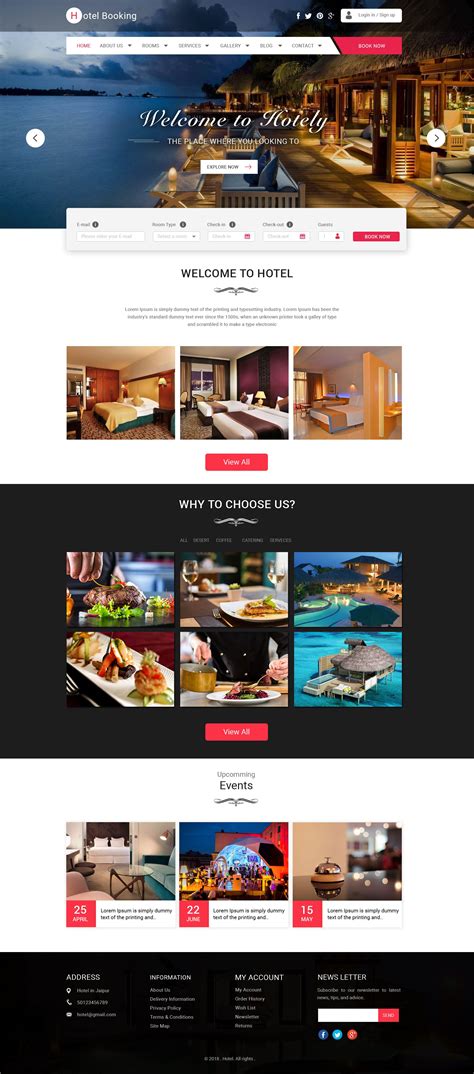 Hotel reservation websites templates – Artofit