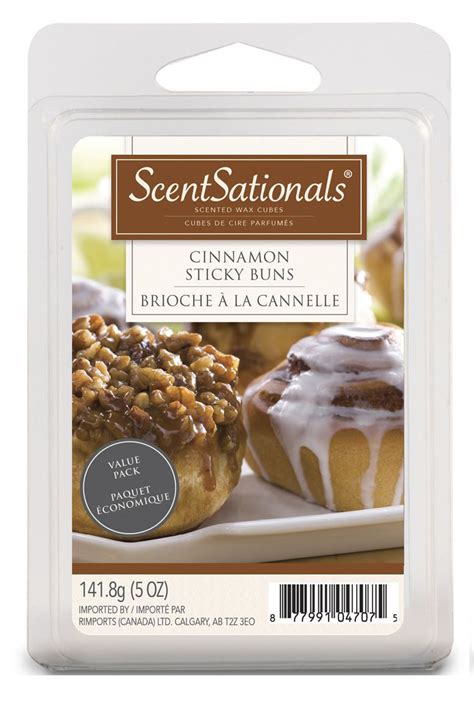 ScentSationals Cinnamon Sticky Buns Scented Wax Cubes Value Pack ...