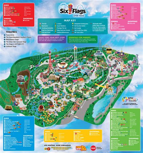 Six Flags Over Texas Map 2024 - Betta Gayleen