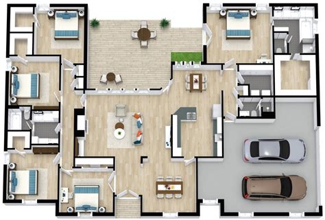 4 Bedroom House Plan With Double Garage | www.resnooze.com