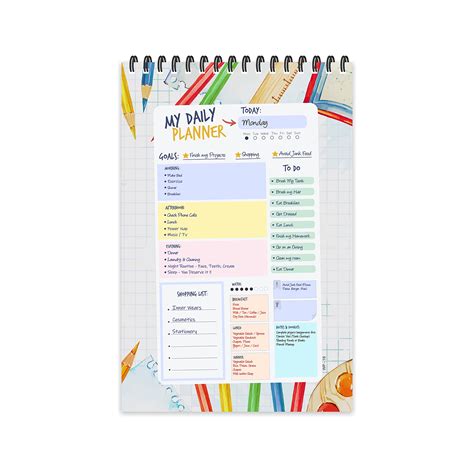 Buy ESCAPER Back To School Theme Daily Planner : Stay Organized and ...