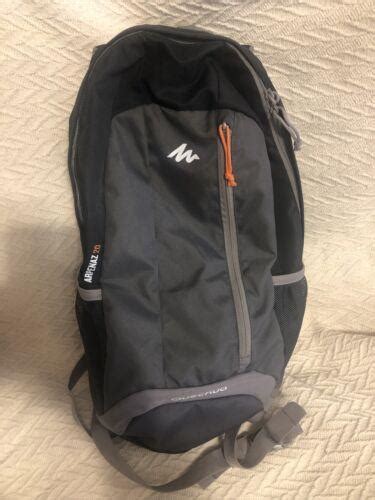 Quechua arpenaz 20L hiking swimming mini backpack bag Black & Gray ...