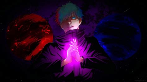 Gojo Satoru Limitless Hollow Purple Cursed Red Jujutsu Kaisen Live ...