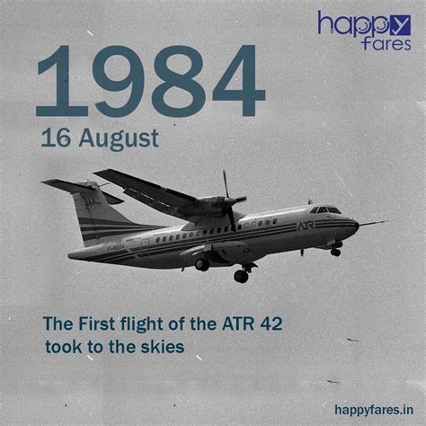 First Flight of ATR 42 in 1994