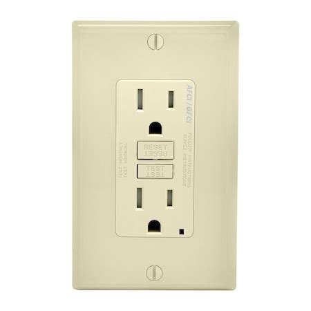 Leviton Afci/Gfci Outlet 15A La AGTR1-T | Zoro