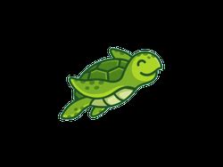 Animated Turtle Swimming