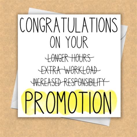 Promotion Card / You Got Promoted / New Job Card / Funny Card - Etsy