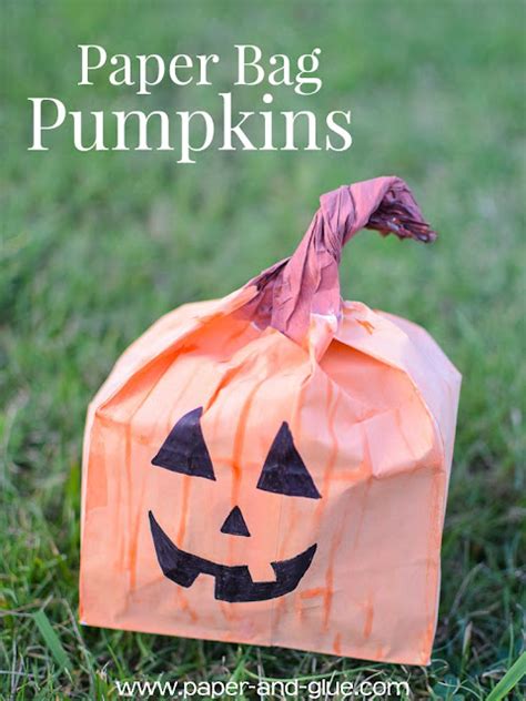 Paper Bag Pumpkins | What Can We Do With Paper And Glue