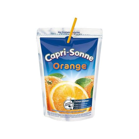 CAPRI-SUN ORANGE JUICE POUCHES -4x10x200ml - Debriar