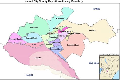 The Map Of Nairobi County - Bobbie Stefanie