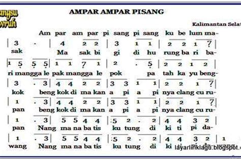 Liri Lagu Daerah 'Ampar-Ampar Pisang' Dari Kalimantan Selatan - Sonora.id