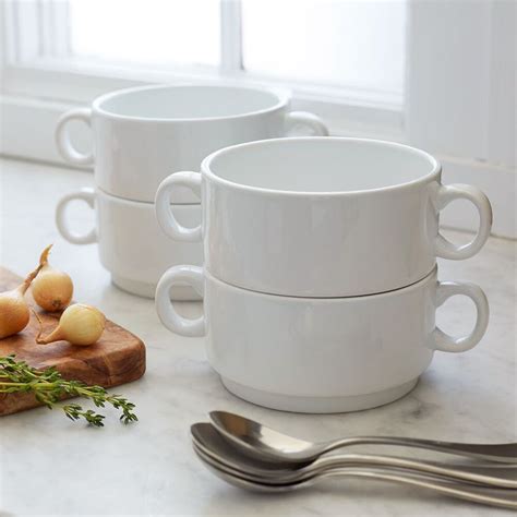 Sur La Table Double-Handle Soup Bowls, Set of 4 | Sur La Table | Soup ...