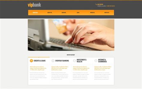 Free Bank Website Templates - 4 Best Banking Web Themes