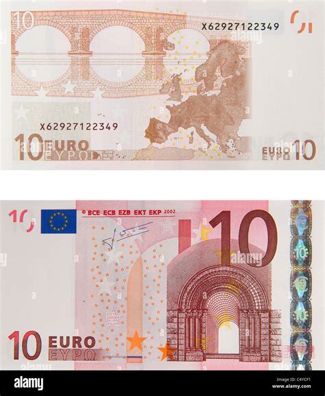 10 ten euro note euros notes bill Stock Photo - Alamy