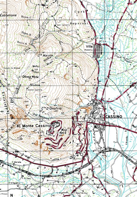 Monte Cassino Mapa | Mapa