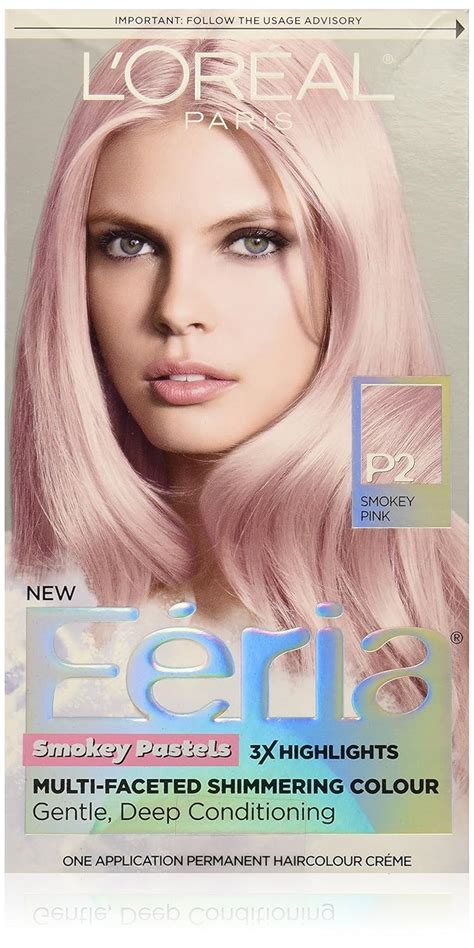 L'Oreal Paris Hair Color Feria Pastels Dye, Smokey Pink P2 | eBay