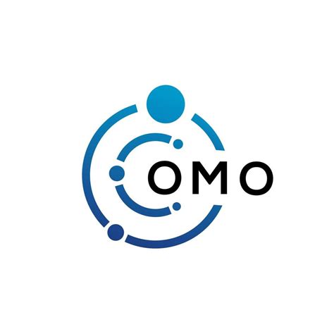 OMO letter technology logo design on white background. OMO creative ...