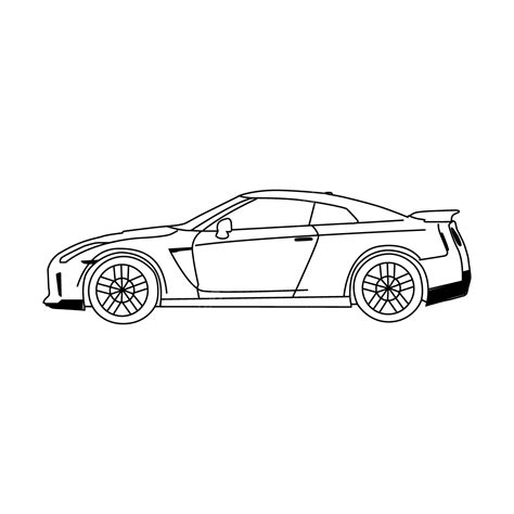 Car Drawing Outline Transport Illustration, Car Drawing, Outline ...