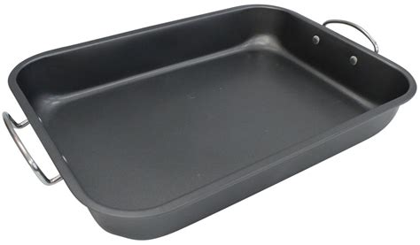 39cm Roast & Rack Non Stick Metal Roasting Tray For Meats Roast Chicken ...