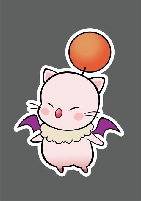 Final Fantasy Moogle Digital Art SVG Download - Etsy Singapore