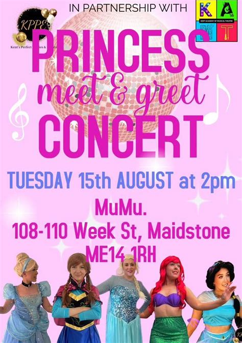 Princess meet and greet concert, MuMus, Maidstone, 15 August 2023 ...