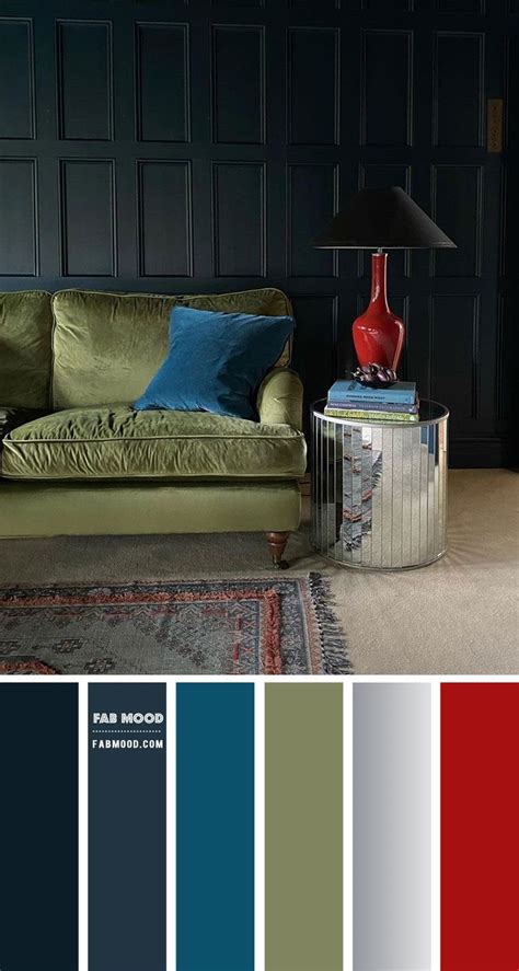 Dark blue Living Room Colour Scheme | Blue living room color, Living ...