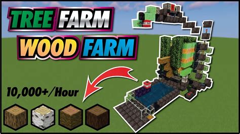 Minecraft Tree Farm Schematic