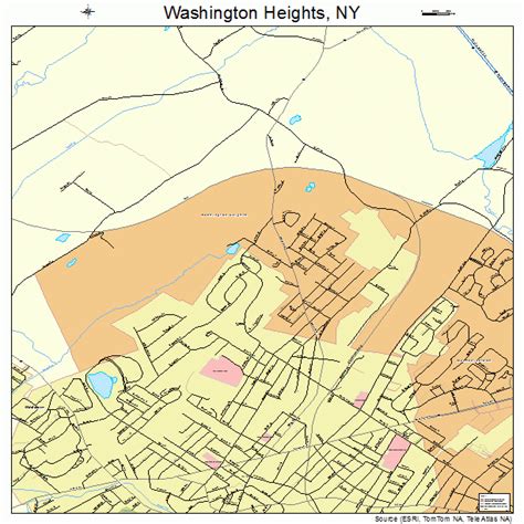 Washington Heights New York Street Map 3678421