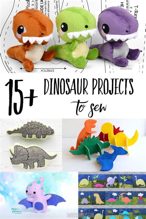 15+ dinosaur sewing pattern ideas - Swoodson Says | Stuffed animal ...