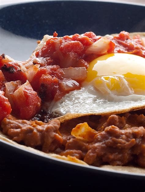 Recipe for Huevos Rancheros with Chorizo Refried Beans - Life's ...