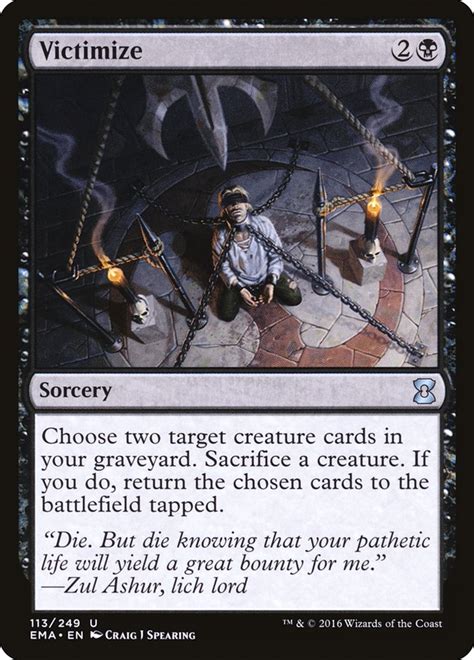 Victimize · Eternal Masters (EMA) #113 · Scryfall Magic The Gathering ...