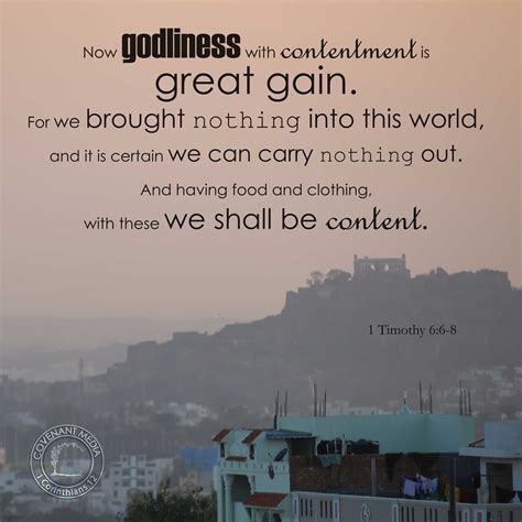 Godliness with contentment is great gain... #verse Godliness With ...