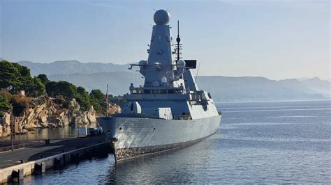 HMS Defender in Croatia. HMS Defender has previously been deployed with ...