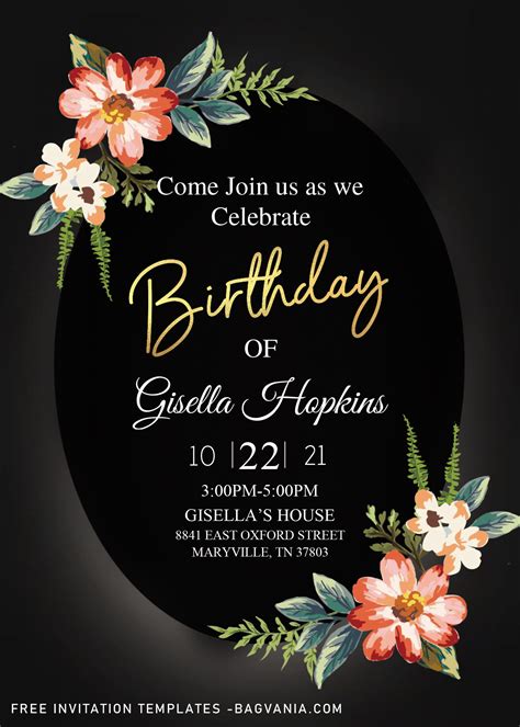 30TH Birthday Invitation Templates – Editable With Mircrosoft Word ...