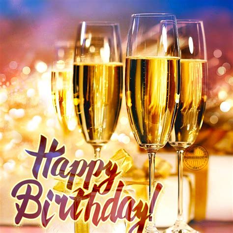 Happy birthday images with Wine glasses💐 — Free happy bday pictures and ...