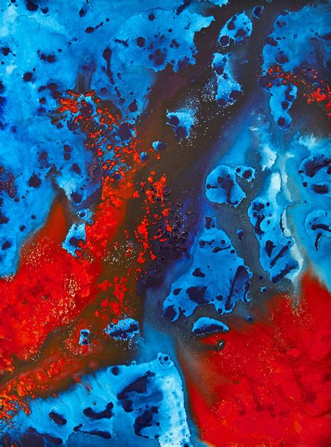 Blue And Red Abstract 2 Painting by Sharon Cummings - Fine Art America