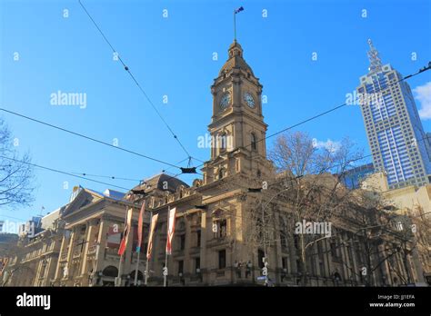 City Hall historical architecture in Melbourne Australia Stock Photo ...