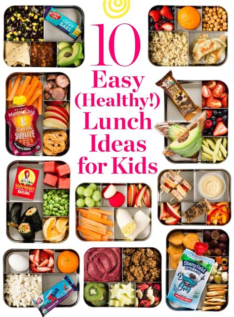 10 Extra-Easy and Healthy Lunch Ideas for Kids | Healthy school lunches ...