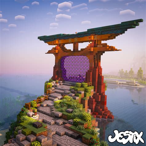 Torii Gate Nether Portal : r/Minecraftbuilds